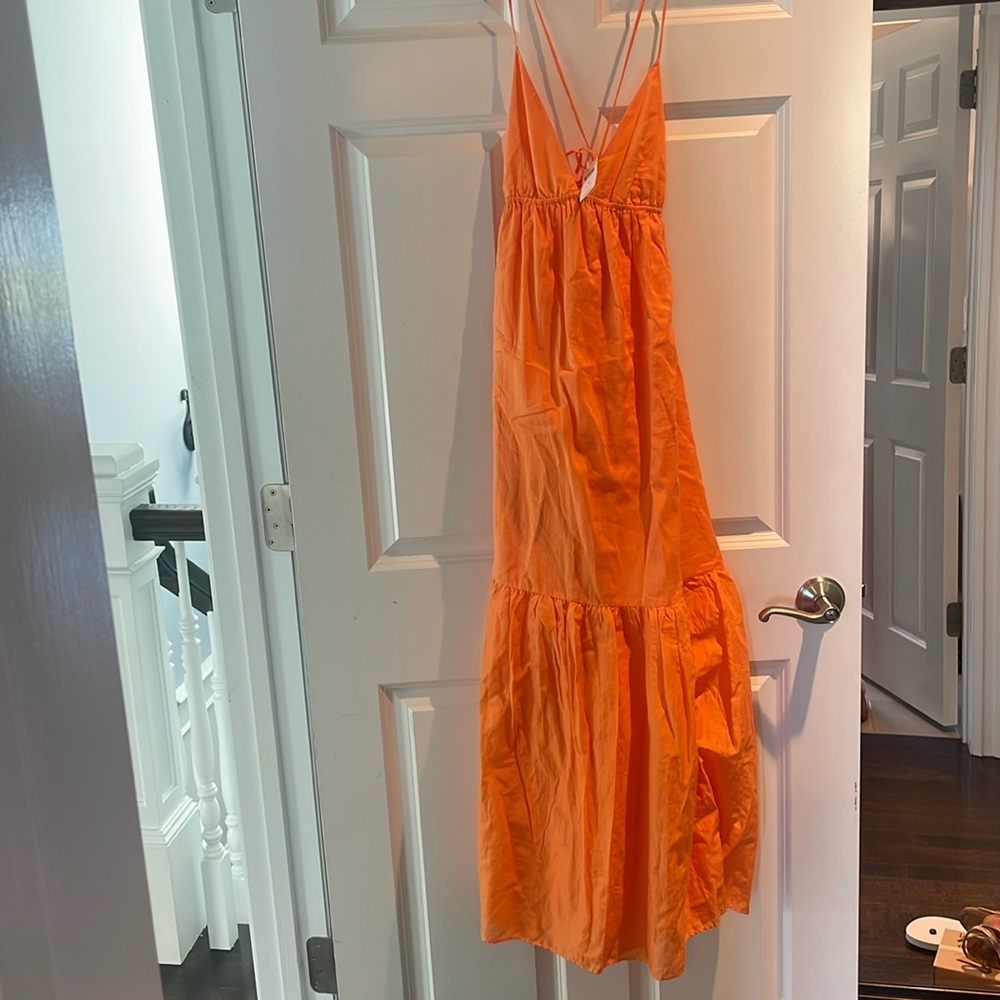 Faithful the brand orange maxi dress